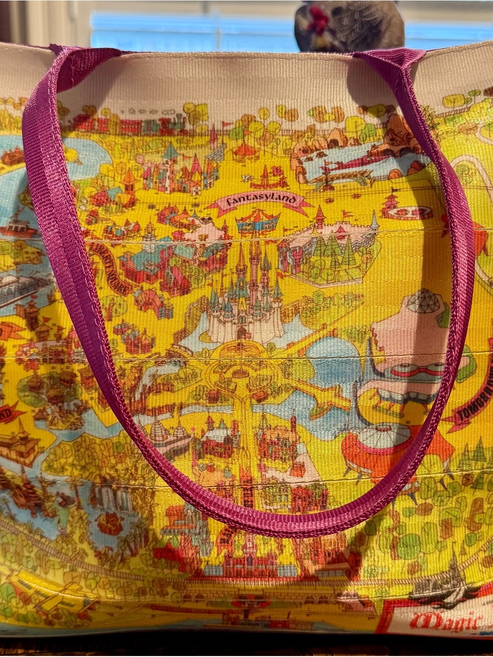 2022 Harveys Disney Parks Magic Kingdom Map Seatbelt Tote from Vault 50th - Picture 5 of 9